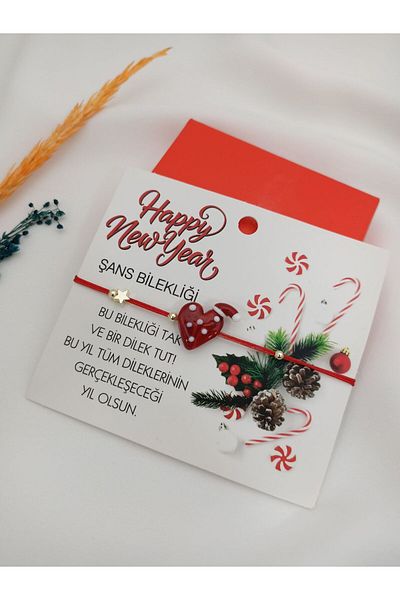 Ezgili Takı New Year's Lucky Bracelet with Heart