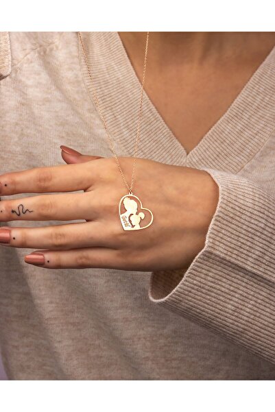 GÜMÜŞ 925 Ayar Gümüş Anne ve Kızı İsimli Kolye