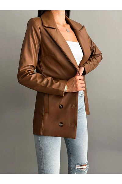 popibutik LEATHER BLAZER JACKET