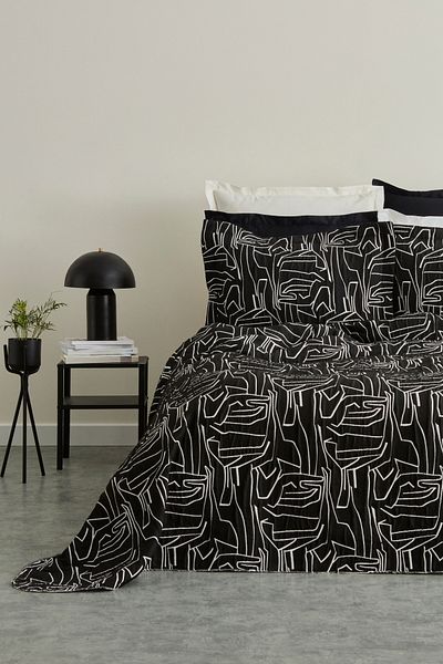 Karaca Home Natalie Double Bedspread Black