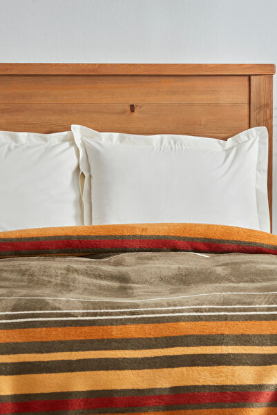 Karaca Home Nina Single Cotton Blanket Khaki
