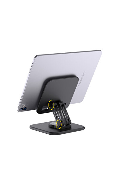Coverzone Ρυθμιζόμενη 360 μοιρών λεπτή βάση στήριξης tablet τηλεφώνου από αλουμίνιο F10max Μαύρο