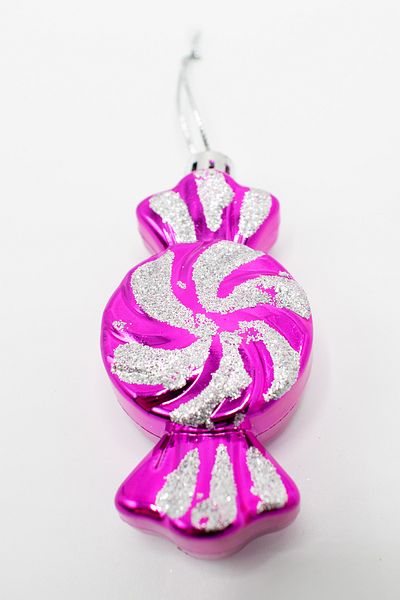 Waldern Pack of 6 Candy Christmas Pine Tree Ornament 9*4 Cm