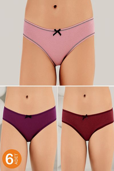 Şahinler Pachet de 6 chiloți pentru femei Camisole Mb3087