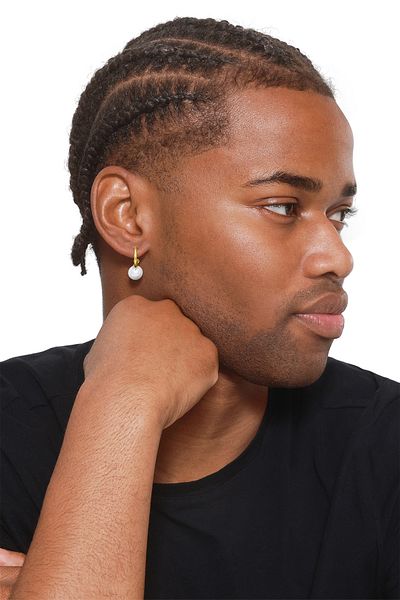 Heideman Creole mit Perle Herren Nikky goldfarben Basic
