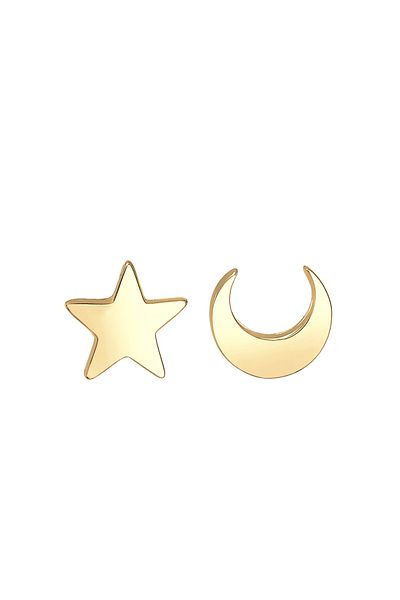 ELLI Ohrringe Basic Trend Astro Sterne Halbmond 925 Silber