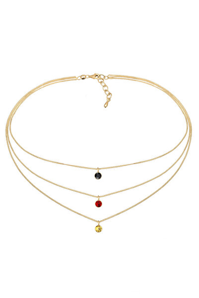 ELLI Halskette Choker Kristalle 925 Silber