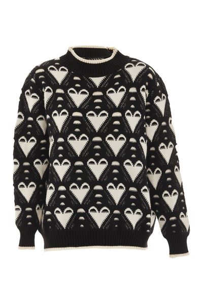 Swirly pulover strick