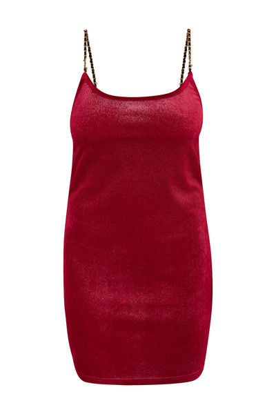 Faina Glitzerndes Mini-Samtkleid