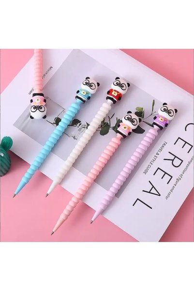 Kawaii قلم باندا مع نظارات لطيفة بطرف 0.7 قطعة واحدة