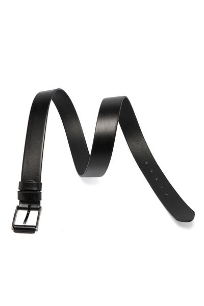 Tergan Black Leather Men's Belt 00337d62