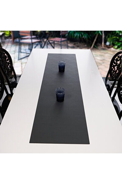 Payna Home Payna Design Suni Deri 140x40 Cm Yüksek Kalite Runner Masa Örtüsü