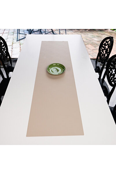 Payna Home Payna Design Suni Deri 140x40 Cm Yüksek Kalite Runner Masa Örtüsü