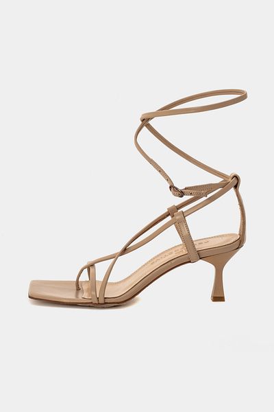 Perspective Camel Color Thin Heels Women's Shoes