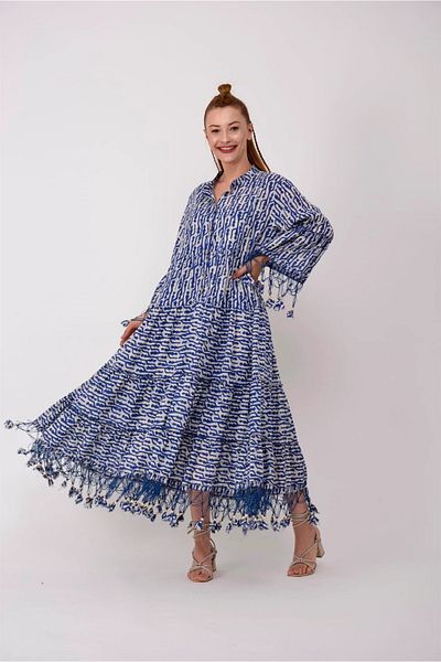 ZTO WOMEN'S AUTHENTIC FRING DETAIL DRESS