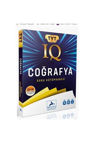 paraf yayınları YKS TYT Coğrafya IQ Soru Kütüphanesi Paraf