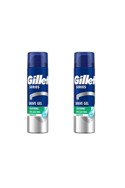Gillette Series Shaving Gel Soothing Aloe Vera 200 ml * 2 Pcs