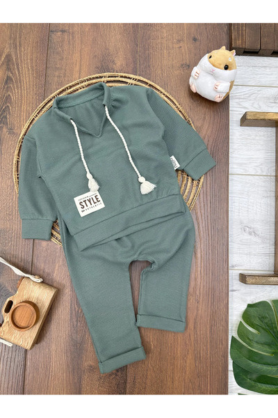 Babexi İpli Hakim Yaka Style Erkek Bebek Takım