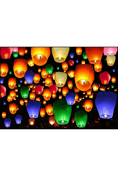 Numaca Dilek Feneri - Yılbaşı Özel Gün Feneri - Dilek Balonu - Sevgili Feneri - Uçan Fener - 20 Adet