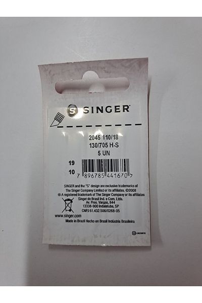 SİNGER LUMMA HOME TYPE SINGER SEWING Needle 2045 110/18