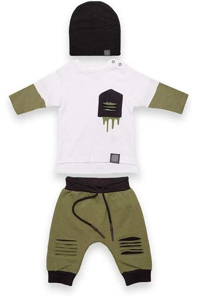 Victory Boy's 2-Piece Set with Cut Pocket Detail and Hat 77819