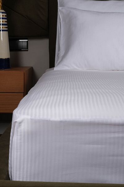 Lawon Athens Series Double Cotton Satin Bed Sheet