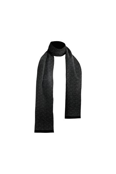 BIES Eșarfă de iarnă moale, unisex, cu model în linie neagră, din cașmir subțire, texturată