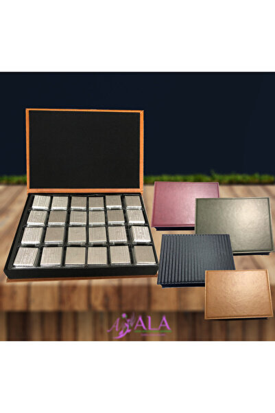 Bolçi Madlen Deri Çikolata Kutusu Şık Özel Kutu Hediyelik 48 ' Li