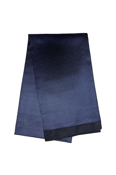 BIES Unisex Navy Blue ριγέ μοτίβο σατέν λεπτό κασμίρ με υφή ζεστό μαλακό χειμωνιάτικο κασκόλ - δώρο