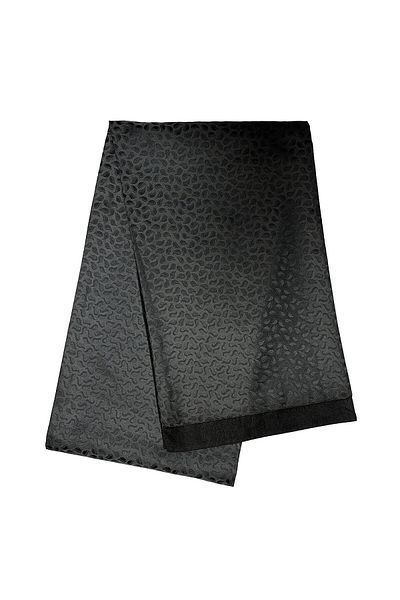 BIES Eșarfă de iarnă moale, unisex, cu model de picături negre, din cașmir subțire, texturată