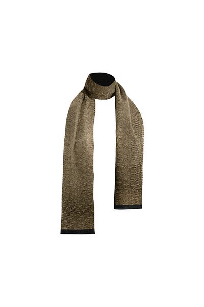 BIES Eșarfă de iarnă moale, unisex, cu model de linie aurie, din cașmir subțire, texturată