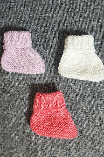 EFFE Pack of 3 Cotton Knitted Booties