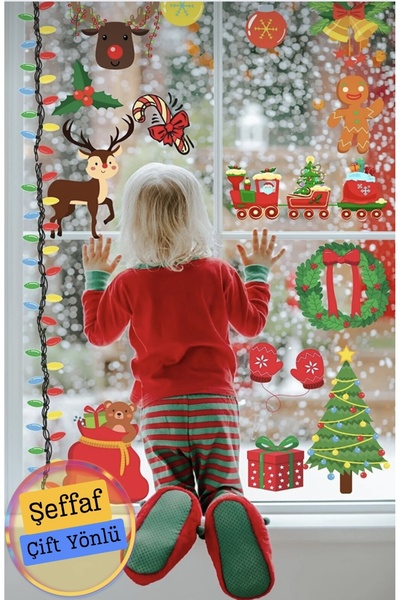 Think And Print Yılbaşı Figürleri 20'li Bebek Ve Çocuk Odası Dekoratif Duvar Çıkartması Sticker