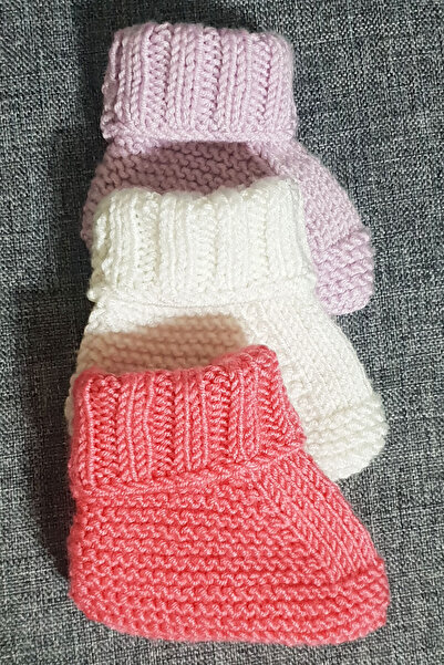 EFFE Pack of 3 Cotton Knitted Booties