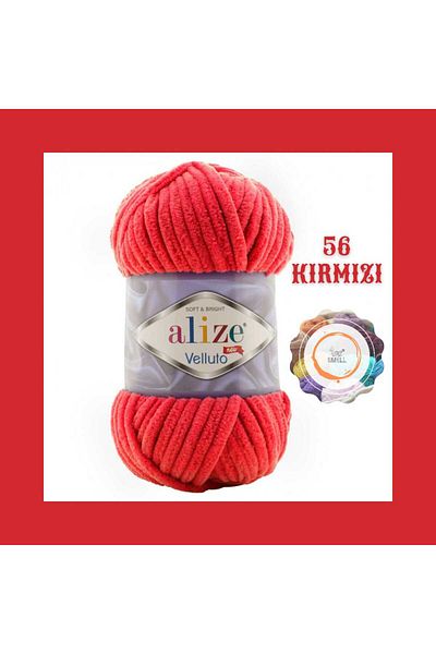 Alize Ață de tricotat manuală din catifea, cardigan, papuci, pătură, ață de tricotat eșarfă (singură) 100gr. 68 m.