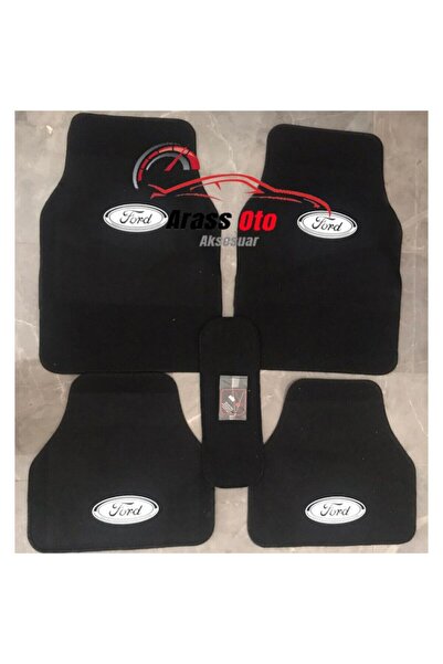 MR Ford Logolu Füme Halı Paspas Çift Kat