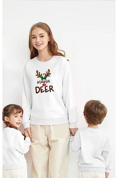 KOKOŞ BEBEK Mini&mama&dady Deer Sweat Piese Preț Mamă (MAMA PRINTED)
