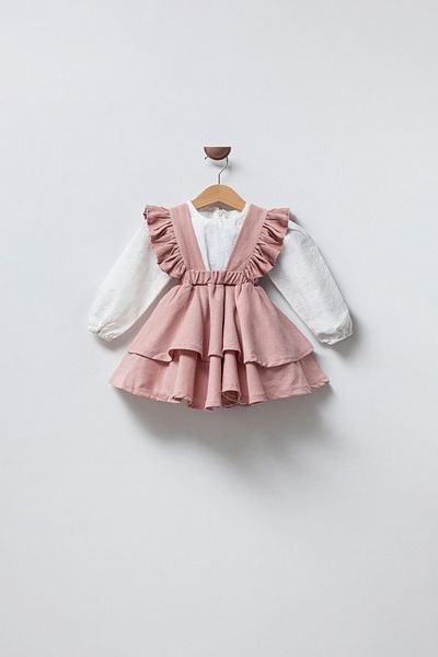 Magu Girl's Cotton Shirt Dress