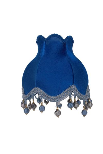 Dekovien Vintage Velvet Night Bird Model with White Metal Legs - 30x50cm AB0755