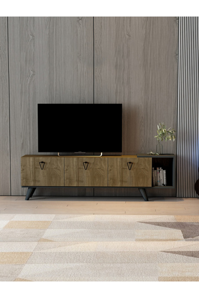 Secen London Agnus Tv Ünitesi Ceviz Antrasit
