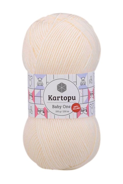 Kartopu Mlvx Kartopu Baby One Ață de tricotat manuală Cod/Culoare: Crem K025 ...
