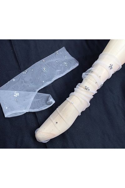 es moda shop Salsa Mia stoned gauze socks white