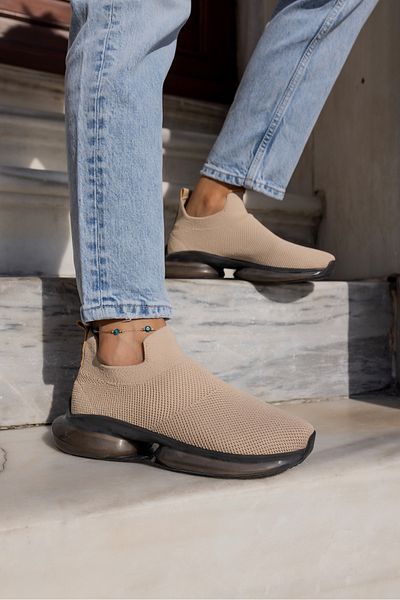 ANGELİNA JONES TENIS DE DAMA KİAHH TEN BEIGE TRIKO AİRTABAN DETALIU