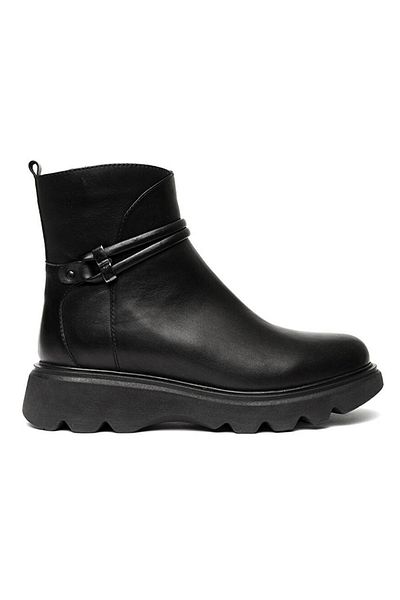 Greyder 3K2Db33060 Flat Ankle Δερμάτινες Μαύρες Γυναικείες Μπότες