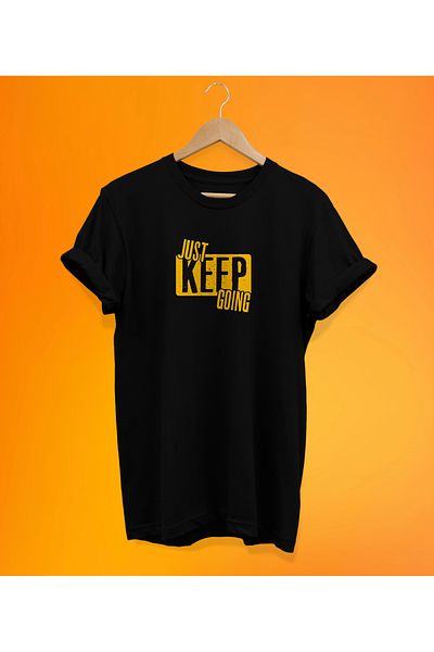 remonz Μπλουζάκι Just Keep Going με στάμπα, 100% βαμβακερό Basic (κανονικό μέγεθος)
