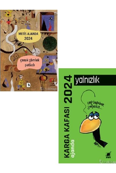 Kronik Kitap Metis Ajanda 2024: Çanak Çömlek Patladı-Karga Kafası Ajanda 2024 - Kemal Gökhan Gürses 2 AJANDA SET