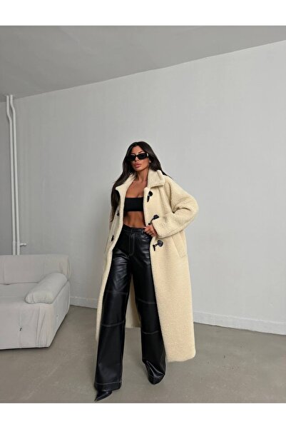 PİNK Faux Fur Long Coat