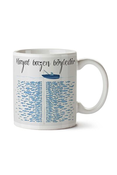 ART HEDİYE الحياة أحيانًا مثل هذه الكوب المطبوع على الجانبين