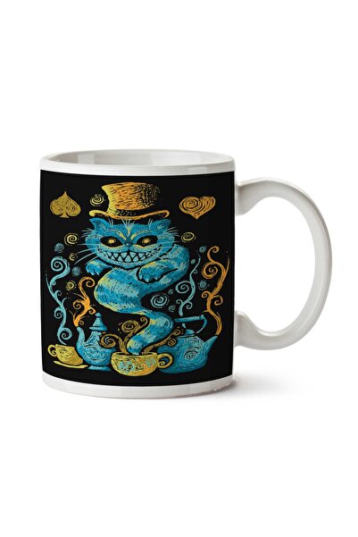 ART HEDİYE كوب Wondercat Impressions مطبوع على الجانبين