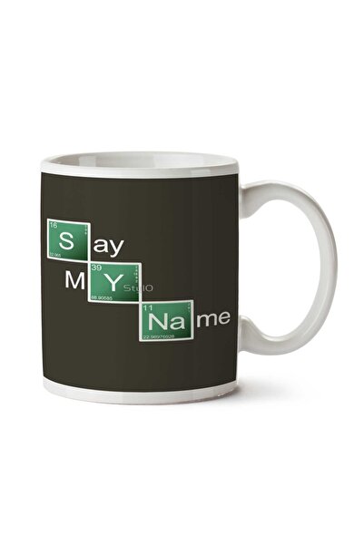 ART HEDİYE Say My Name Periodic Ruler Say My Name Two Sided Printed Mug